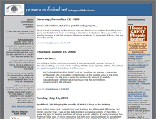 Tablet Screenshot of presenceofmind.net